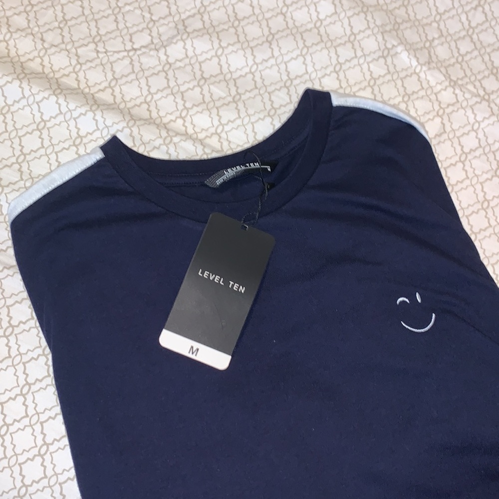 Level Ten Dark Blue Mens T-shirt